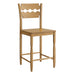 Jax Oak Wood Counter Stool With Wavy Razor Back Weathered Oak