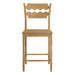 Jax Oak Wood Counter Stool With Wavy Razor Back Weathered Oak