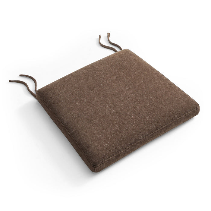 Jax Fabric Dining Chair Seat Cushion Cocoa