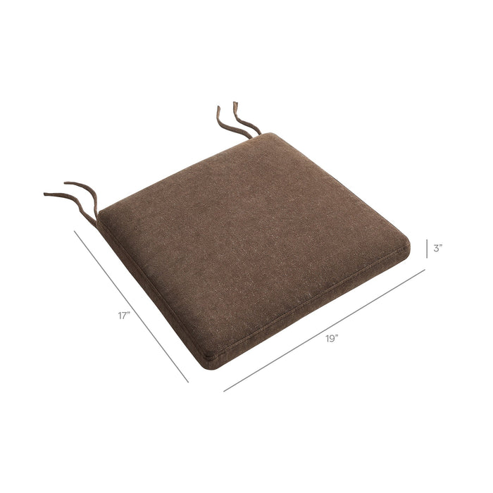 Jax Fabric Dining Chair Seat Cushion Cocoa