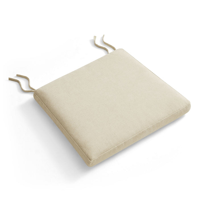 Jax Fabric Dining Chair Seat Cushion Linen