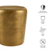 Modway Ingot 16 Inch Brass Finish Round Side Table in Brass - dimensions and specifications