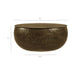 Modway Tobin 35 Inch Hammered Metal Round Drum Coffee Table in Antique Brass - dimensions and specifications 7