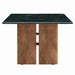 Modway Amistad Marble Coffee Table in Walnut Green Marble - angled view