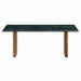 Modway Amistad Marble Coffee Table in Walnut Green Marble - side view