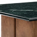 Modway Amistad Marble Coffee Table in Walnut Green Marble - detail view