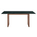 Modway Amistad 72 Inch Marble Dining Table in Walnut Green Marble - angled view
