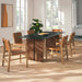 Modway Amistad 86 Inch Marble Dining Table in Walnut Green Marble - lifestyle view 11