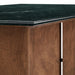 Modway Amistad 86 Inch Marble Dining Table in Walnut Green Marble - detail view