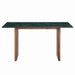 Modway Amistad 60 Inch Marble Dining Table in Walnut Green Marble - side view