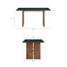 Modway Amistad 60 Inch Marble Dining Table in Walnut Green Marble - dimensions and specifications 13