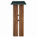 Modway Amistad 46 Inch Marble Console Table in Walnut Green Marble - angled view