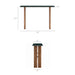 Modway Amistad 46 Inch Marble Console Table in Walnut Green Marble - dimensions and specifications 12