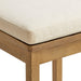 Jax Oak Wood Dining Chair With Wavy Razor Back and Cushion Weathered Oak Linen