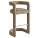Winslow Performance Velvet Bar Stool Set of 2 Taupe
