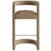Winslow Performance Velvet Bar Stool Set of 2 Taupe