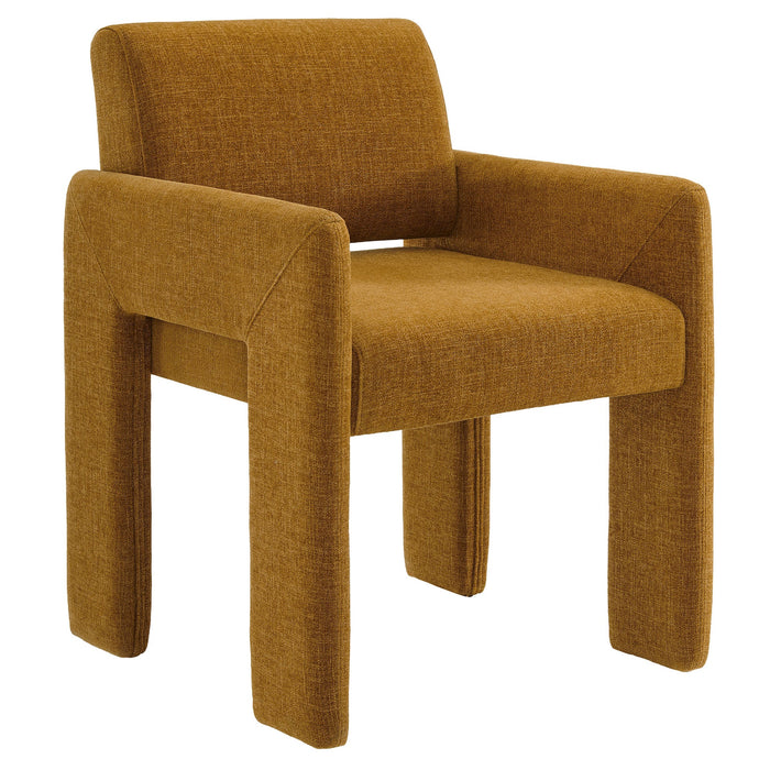 Daven Fabric Upholstered Dining Chair Copper