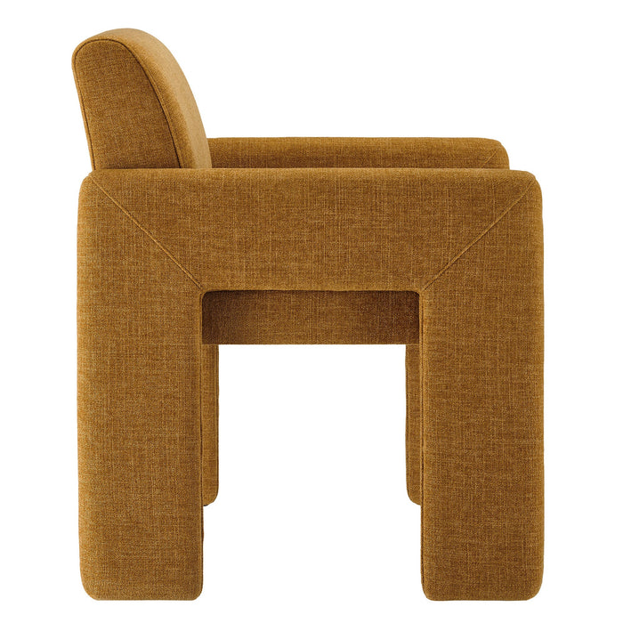Daven Fabric Upholstered Dining Chair Copper