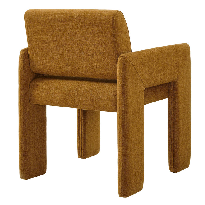 Daven Fabric Upholstered Dining Chair Copper