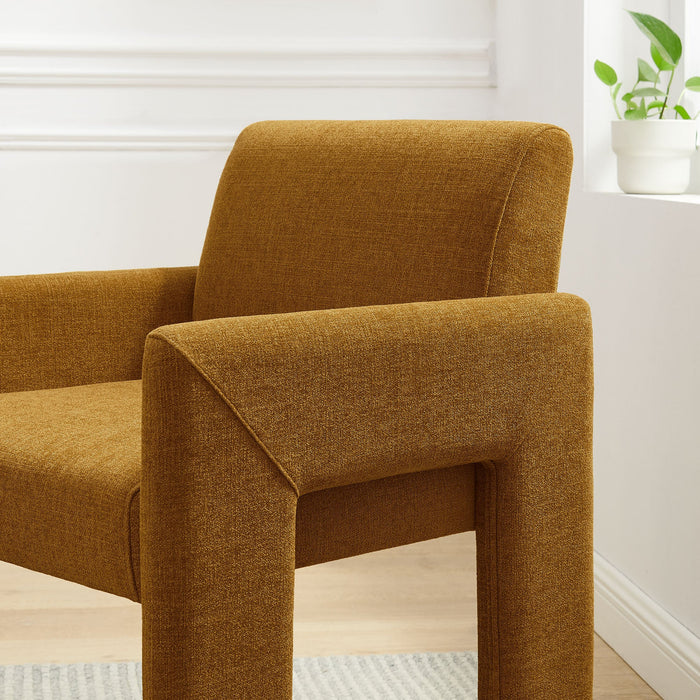 Daven Fabric Upholstered Dining Chair Copper