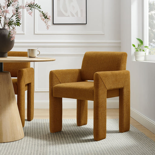 Daven Fabric Upholstered Dining Chair Copper