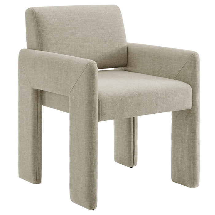 Daven Fabric Upholstered Dining Chair Linen