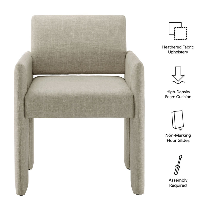 Daven Fabric Upholstered Dining Chair Linen
