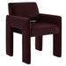 Daven Stain-Resistant Performance Velvet Dining Armchair Mulberry