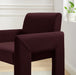 Daven Stain-Resistant Performance Velvet Dining Armchair Mulberry
