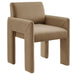 Daven Stain-Resistant Performance Velvet Dining Armchair Taupe