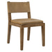 Calder Vegan Leather Dining Side Chair Toast