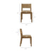 Calder Vegan Leather Dining Side Chair Toast