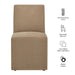 Tessera Upholstered Linen-Blend Slipcovered Dining Chair Almond