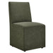 Tessera Upholstered Linen-Blend Slipcovered Dining Chair Sage
