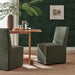 Tessera Upholstered Linen-Blend Slipcovered Dining Chair Sage