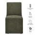 Tessera Upholstered Linen-Blend Slipcovered Dining Chair Sage
