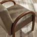 Lunet Faux Leather Upholstered Accent Chair Mushroom