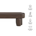 Mossi 52-Inch Oval Vegan Leather Bench Espresso