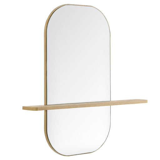 Solstice Large Oval Mirror Oak
