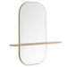 Solstice Large Oval Mirror Oak