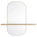 Solstice Large Oval Mirror Oak