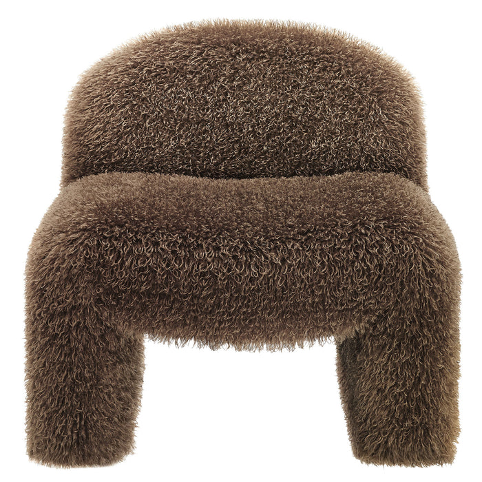 Mina Faux Fur Accent Chair