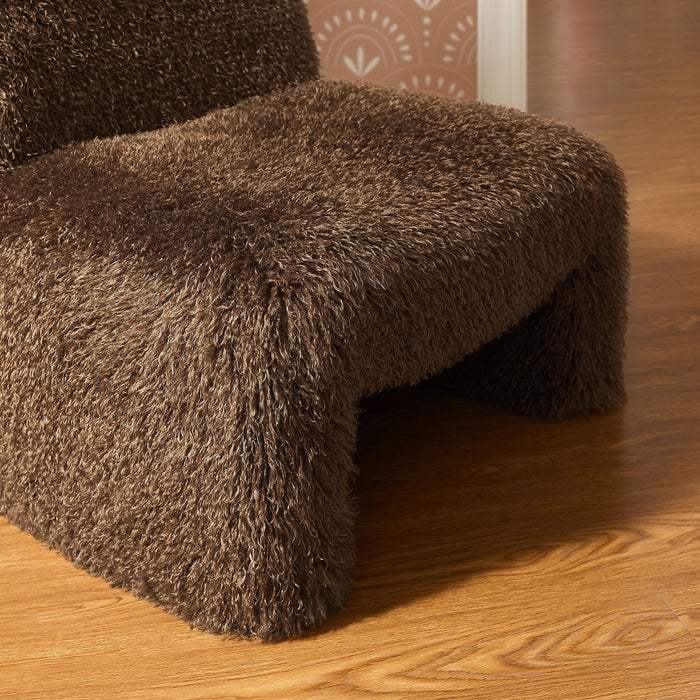 Mina Faux Fur Accent Chair