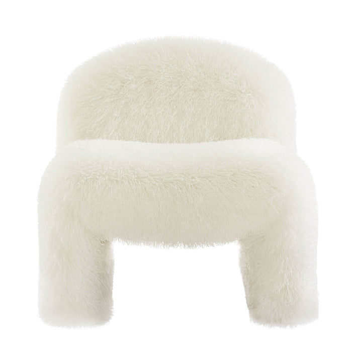 Mina Faux Fur Accent Chair