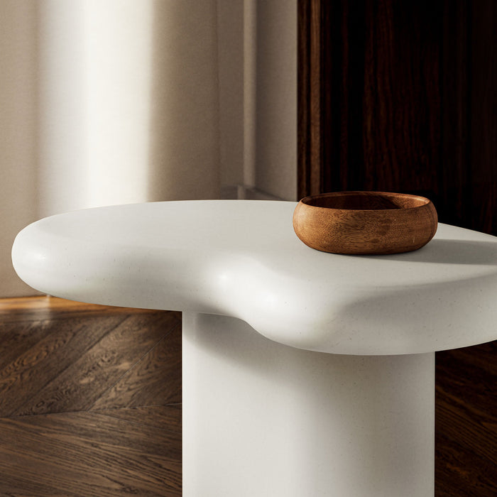 Elowen Outdoor Patio Side Table White