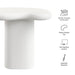 Elowen Outdoor Patio Side Table White