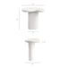 Elowen Outdoor Patio Side Table White