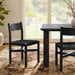 Modway Alvia Oak Wood Dining Side Chair With Woven Seat in Black - lifestyle view 14