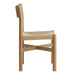 Modway Alvia Oak Wood Dining Side Chair With Woven Seat in Weathered Oak - angled view