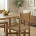 Modway Alvia Oak Wood Dining Side Chair With Woven Seat in Weathered Oak - lifestyle view 11